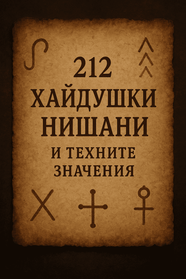 Корица на 212 тайни хайдушки знаци, нишани и техните истински значения