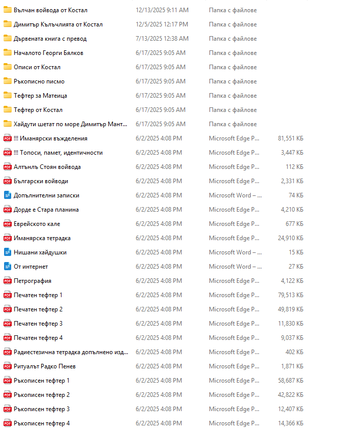 Архив от иманярски тефтери и книги Архив от иманярски тефтери и книги
