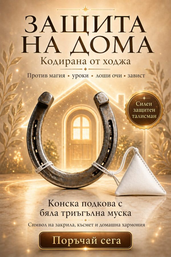 конска подкова и муска за защита на дома